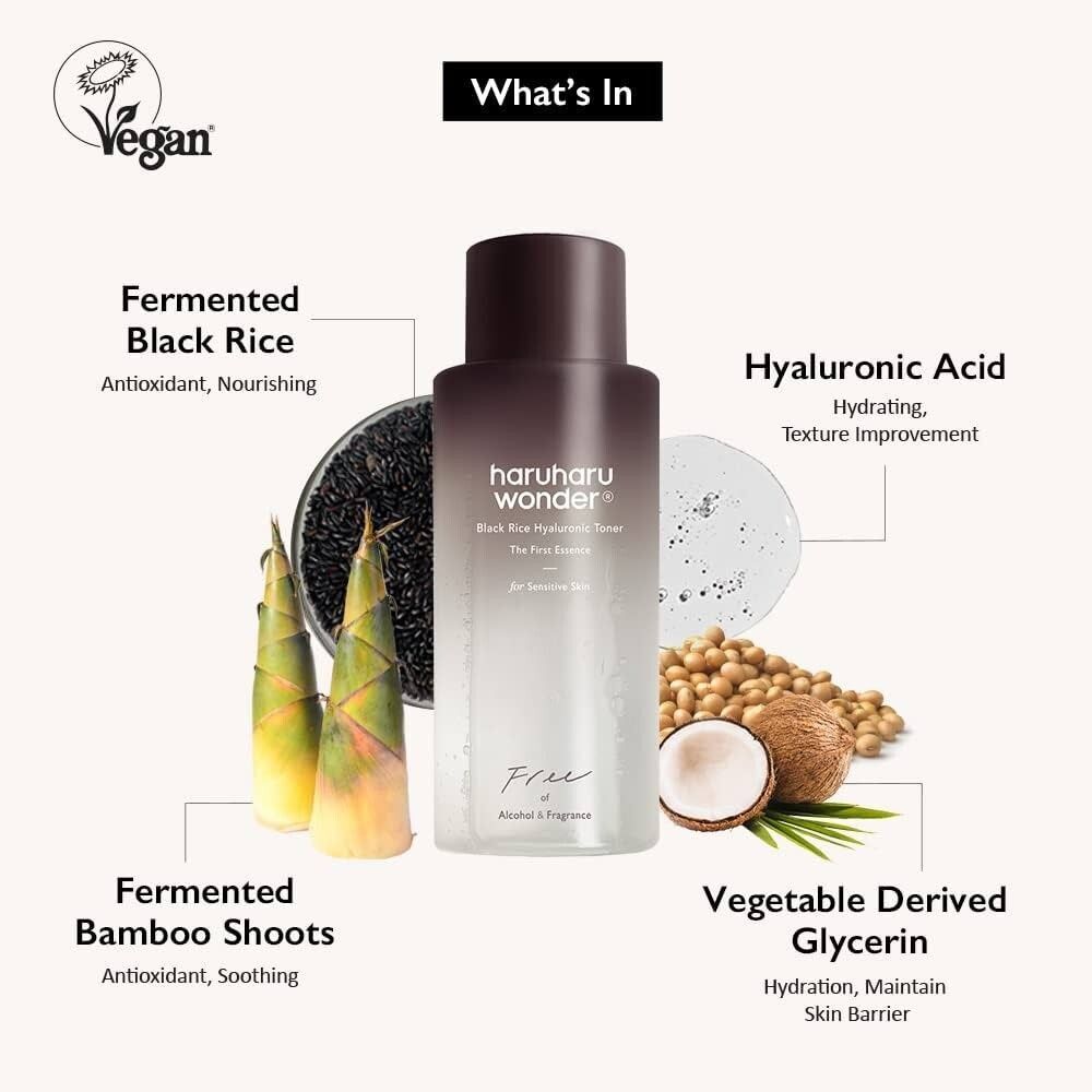 Haruharu Wonder Black Rice Hyaluronic Toner 150ml - Made in Korea